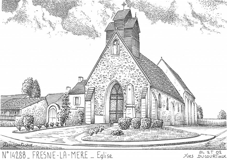 N 14288 - FRESNE LA MERE - glise